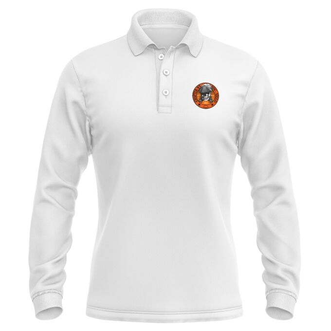 Polo Homme Manches Longues Blanc CLUB NIGLO CHAPTER 91