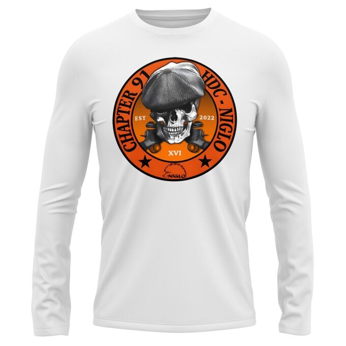 T-Shirt Manches Longues Blanc CLUB NIGLO CHAPTER 91
